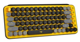 El nuevo teclado mecánico POP Keys de Logitech tiene un diseño compacto, y teclas laterales que se pueden cambiar por otras para ingresar emojis en el texto