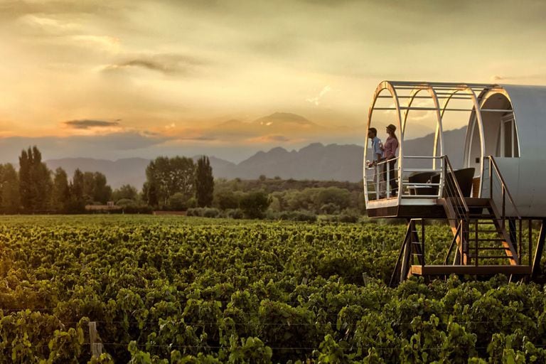Un hotel spa ubicado en en Mendoza, rodeado de viñedos de Malbec y con el imponente fondo de la Cordillera de Los Andes.