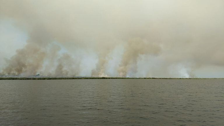 En los Esteros del Iberá hubo dos incendios de consideración, donde se quemaron alrededor de 460 hectáreas  (parte de la reserva)