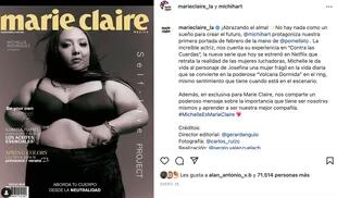 El posteo de Michelle Rodríguez sobre su aparición en la revista
