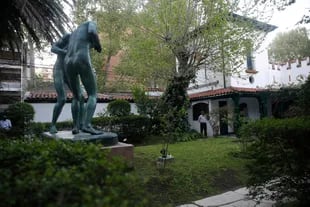 Jardines de la casa museo del escultor Rogelio Yrurtia, en el barrio de Belgrano