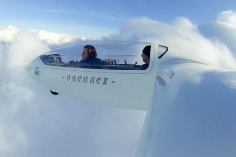 "En las nubes a 4.000 metros de altura", fue el pie de foto de su imagen en Instagram