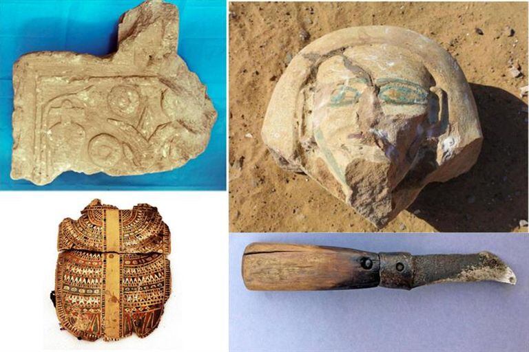 Différents éléments de la période gréco-romaine ont été retrouvés dans la tombe égyptienne d'Assouan.
