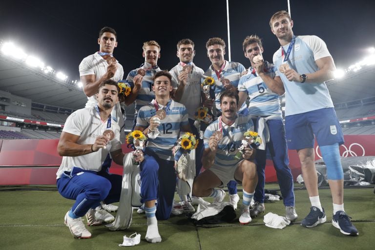 La celebración de Los Pumas en la noche tokiota