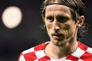 Luka Modric durante el partido entre Croacia y Bélgica
