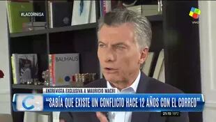 GF Default - Mauricio Macri: "Sab?a que existe un conflicto hace 12 a?os con el Correo"