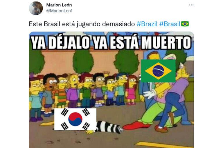 Los mejores memes de la goleada de Brasil a Corea