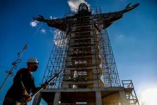 El Cristo Protector en construcción en Encantado será más alto que el de Río de Janeiro