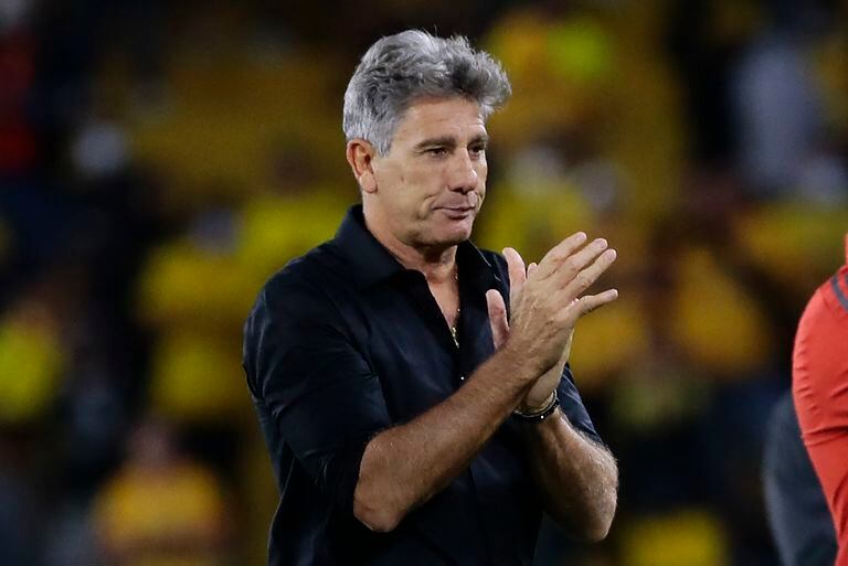 Renato Portaluppi, entrenador de Flamengo, de Brasil, buscará su tercera copa Libertadores este sábado frente a Palmeiras.