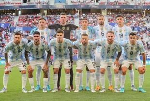 La formación de Argentina en su último amistoso contra Estonia, que ganó 5 a 0