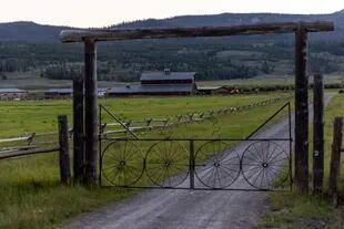 La entrada al Diamond G Ranch, cuyo propietario actual es Stephen Gordon