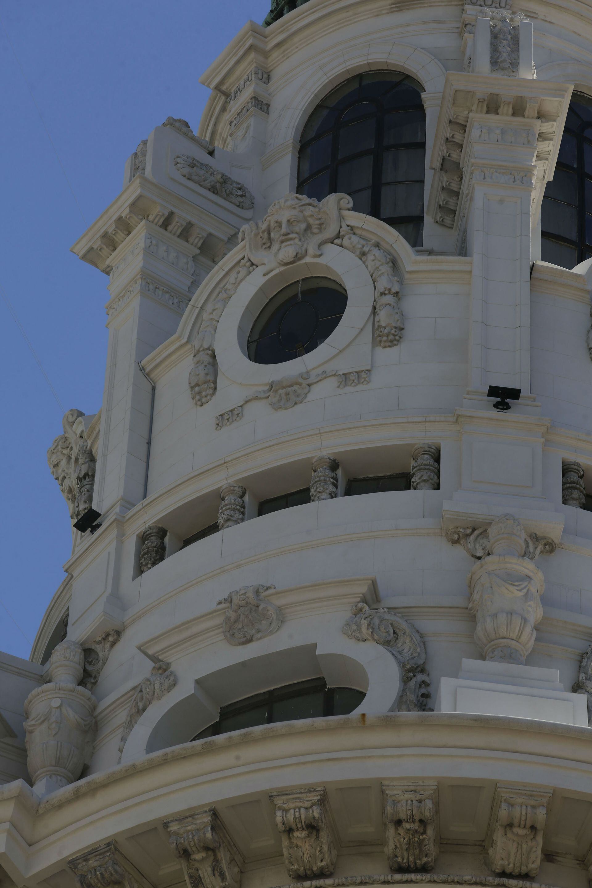 Un detalle de la ornamentación de la cúpula