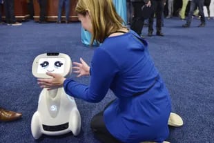 El robot Buddy en los pasillos de la CES 2018