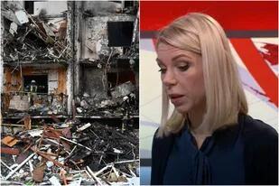 La reacción de una periodista de la BBC al ver cómo quedó su casa tras un bombardeo