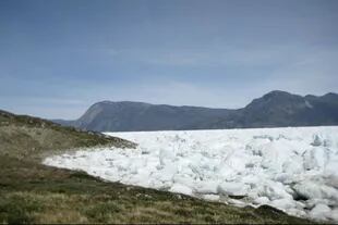 El glaciar Kangersuneq, en Kapissisillit, en retroceso