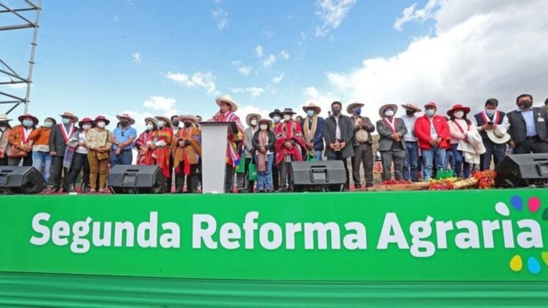 Pedro Castillo promueve la llamada segunda reforma agraria, uno de los pilares de su agenda