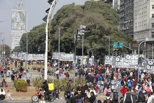 Protestas y cortes en la ciudad de Buenos Aires