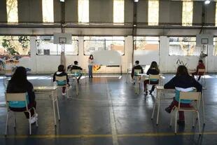 La prueba piloto se realizó en un colegio de Santos Lugares