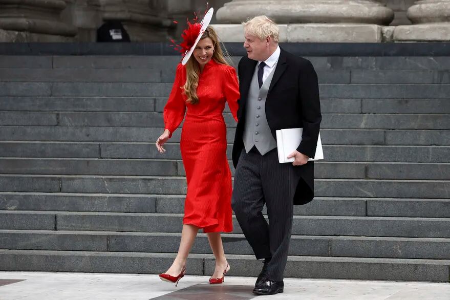 Boris Johnson y su esposa Carrie Johnson