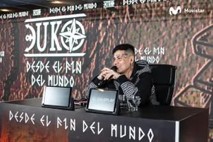 Duki durante la presentación de su último disco, Desde el fin del mundo