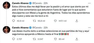 La disculpa de Canelo Álvarez a Messi