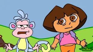 "Dora la exploradora" se convierte en "Dora la seductora" en ciertas animaciones de YouTube que imitan al personaje infantil