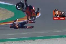 Moto3. El escalofriante accidente del japonés Kaito Toba en el GP de Aragón