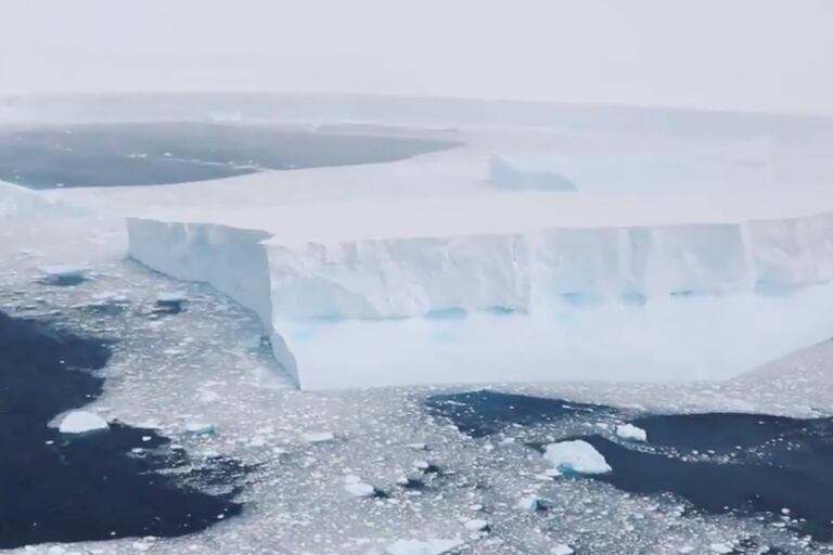 El iceberg está a a solo 150 kilómetros de la costa de la isla Georgia del Sur