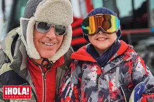 Mirko, el hijo de Marley, aprendió a esquiar en un exclusivo destino invernal al que sólo se llega en helicóptero