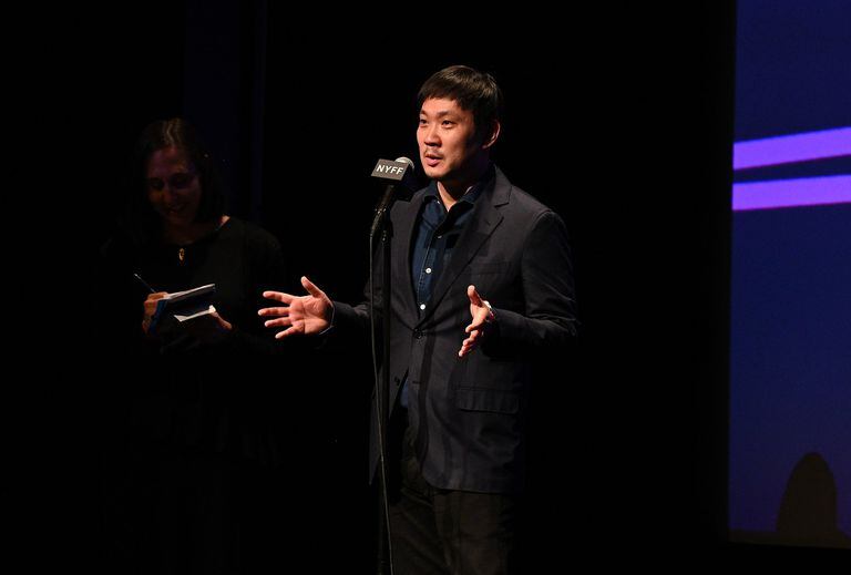 El director Ryûsuke Hamaguchi al participar de la presentación de Drive My Car en el New York Film Festival del año pasado.