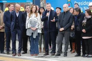 Macri, Vidal y Larreta durante la inauguración