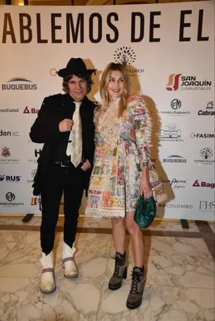 El músico Maxi Trusso y su esposa Tracy en la gala a beneficio de la Fundación Esteban Bullrich