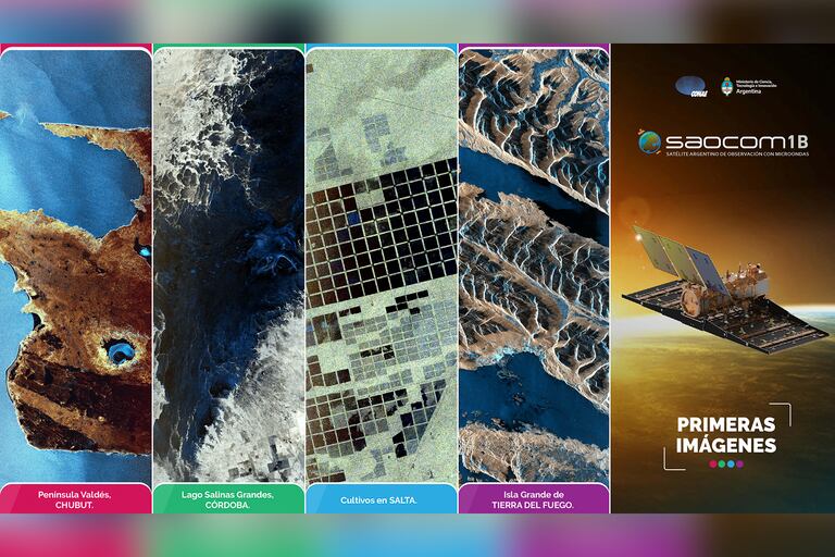 Córdoba, Chubut, Salta y Tierra del Fuego fueron fotografiadas desde el espacio por el satélite que fue puesto en órbita el 30 de agosto de 2020