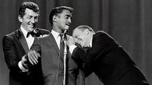 Sinatra con Dean Martin y Sammy Davis Jr.