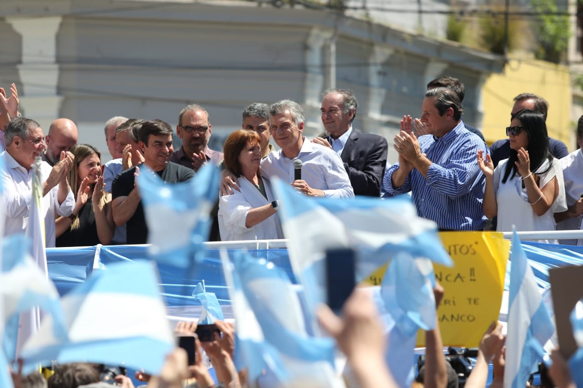 Macri y Patricia Bullrich, en Dolores