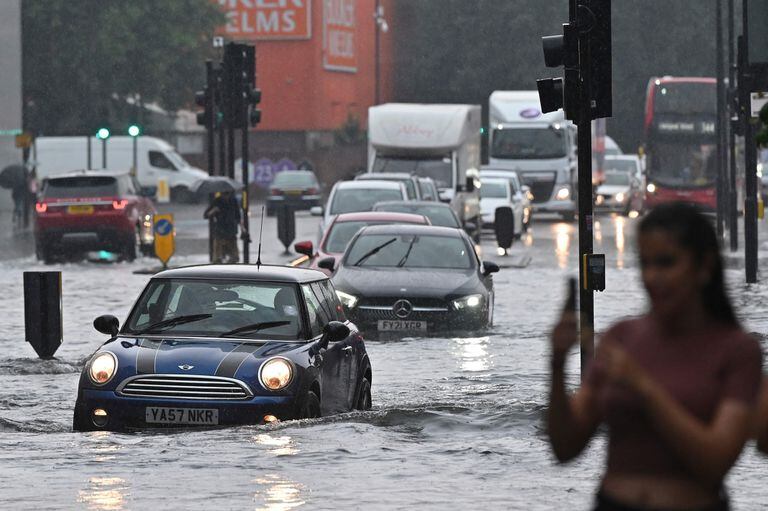 Lluvias intensas causaron inundaciones en Londres en 2021