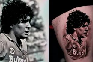 El hijo de Maradona quedó muy contento con el resultado del tatuaje