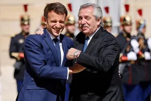 Emmanuel Macron recibió a Alberto Fernández