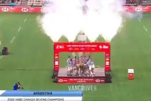 Los Pumas 7s celebran el título en Vancouver