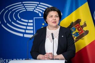 06/02/2023 La primera ministra de Moldavia, Natalia Gavrilita, comparece en la sede del Parlamento Europeo POLITICA MOLDAVIA INTERNACIONAL PARLAMENTO EUROPEO/ EMILIE GOMEZ