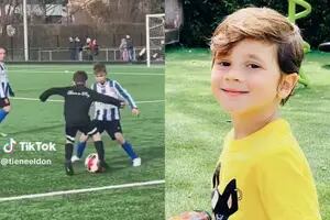 Quién es el nene al que confundieron con Mateo Messi por su destreza en el fútbol