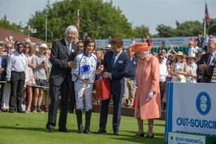 Poroto Cambiaso, when he won the Royal Windsor Cup in 2018: He was with Queen Elizabeth II