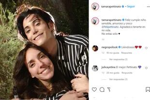 Tamara Pettinato publicó un profundo mensaje para su hermano en Instagram