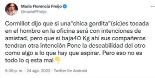 Freijo critió las declaraciones del médico.