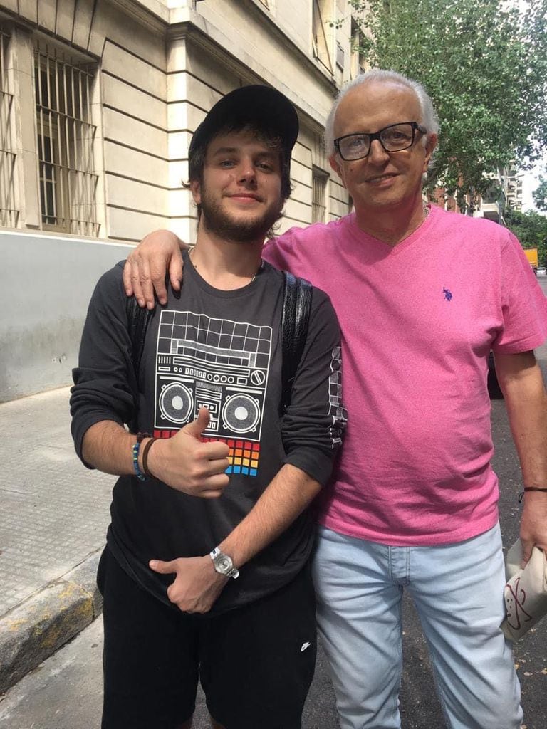 Jorge Héctor Santos y su hijo Mariano (Foto: La Nación)