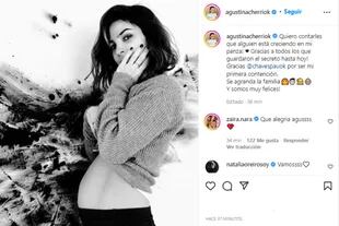 Agustina Cherri anunció que está nuevamente embarazada (Foto: Instagram @agustinacherriok)