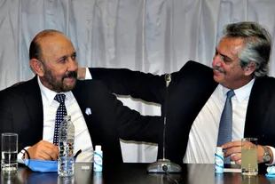 El gobernador Gildo Insfrán y el presidente Alberto Fernández