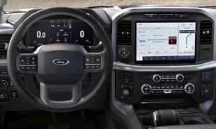 El interior de la nueva Ford F-150 incluye mucha tecnología