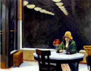 "Automat", otra famosa escena de las soledades que pintó Hopper