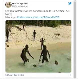 Los sentineleses se ubican en las Islas Andamán, en India (Foto: Captura Twitter)